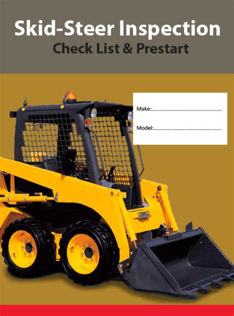 skid steer pre start checklist|skid steer maintenance checklist.